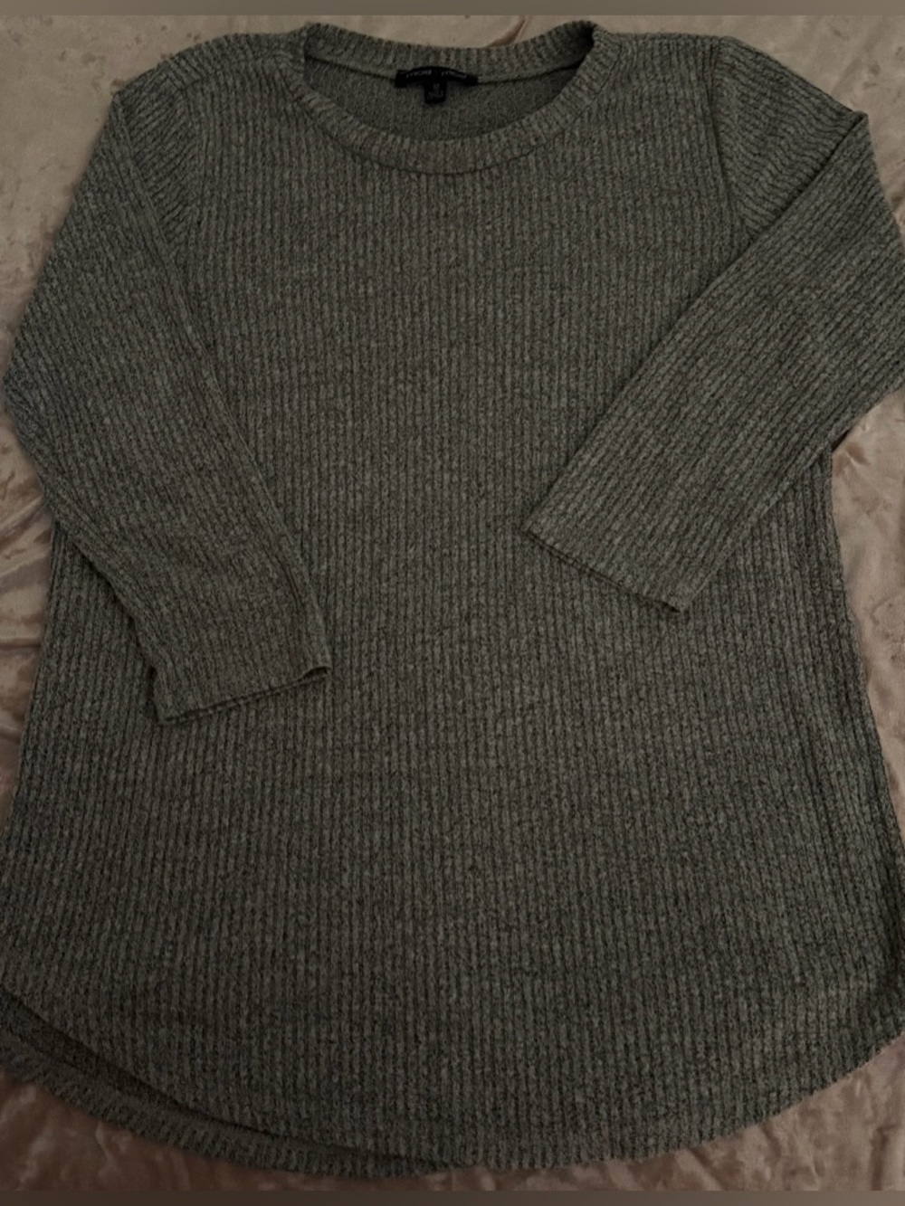 Moa Moa Ribbed Crewneck Sweater - Gray